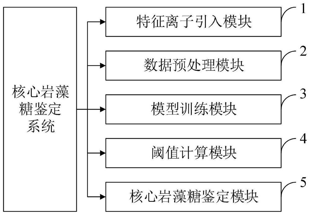 Core fucose identification method, system, equipment, medium and terminal