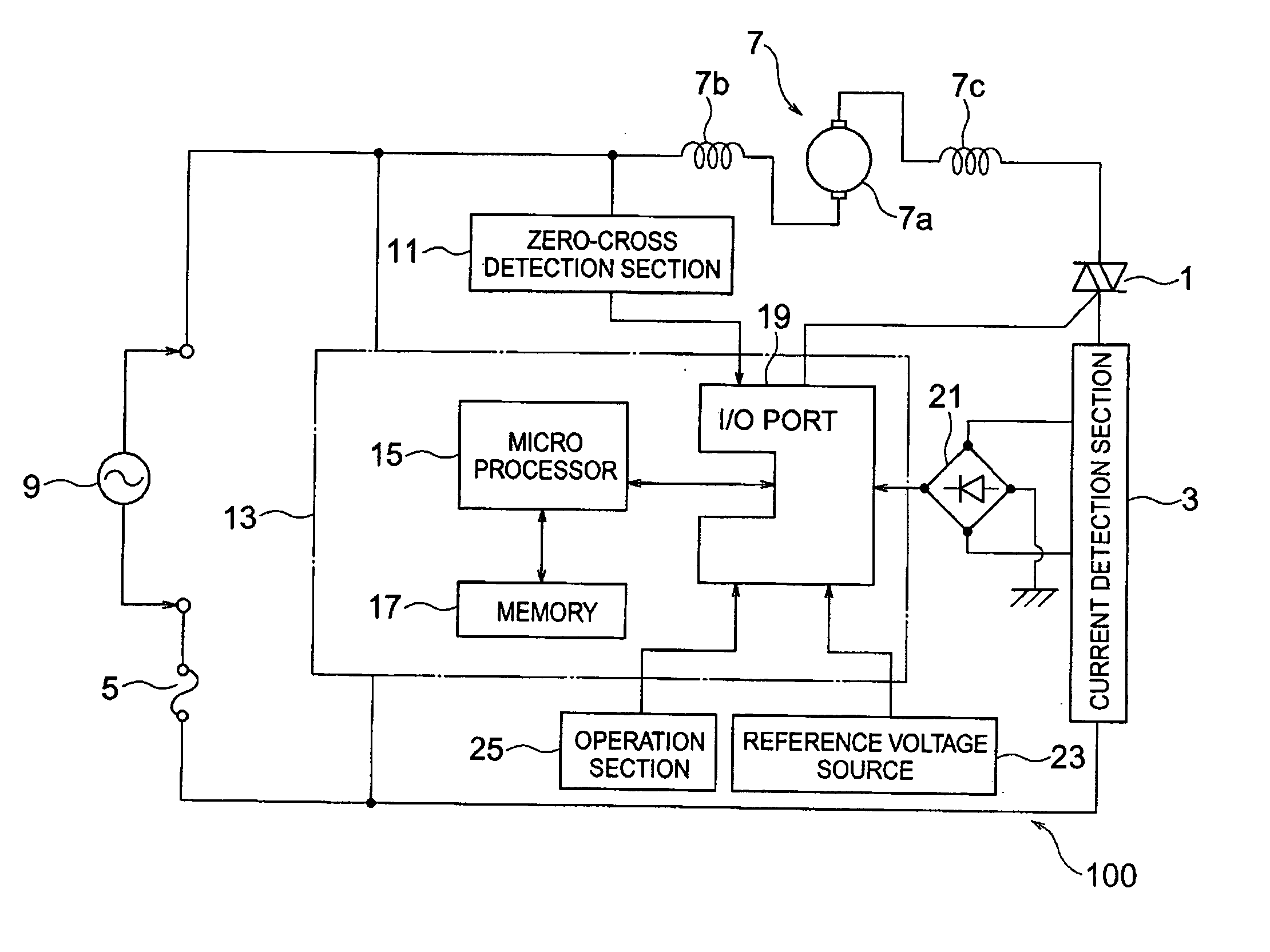 Motor control apparatus and electric appliance using the same