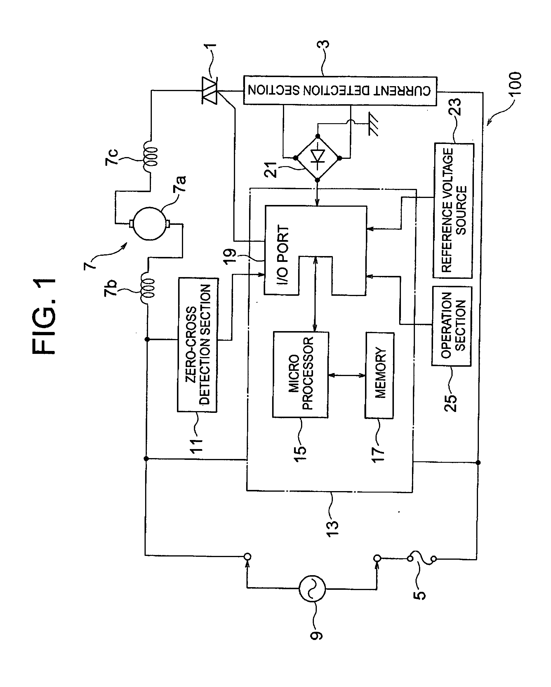 Motor control apparatus and electric appliance using the same