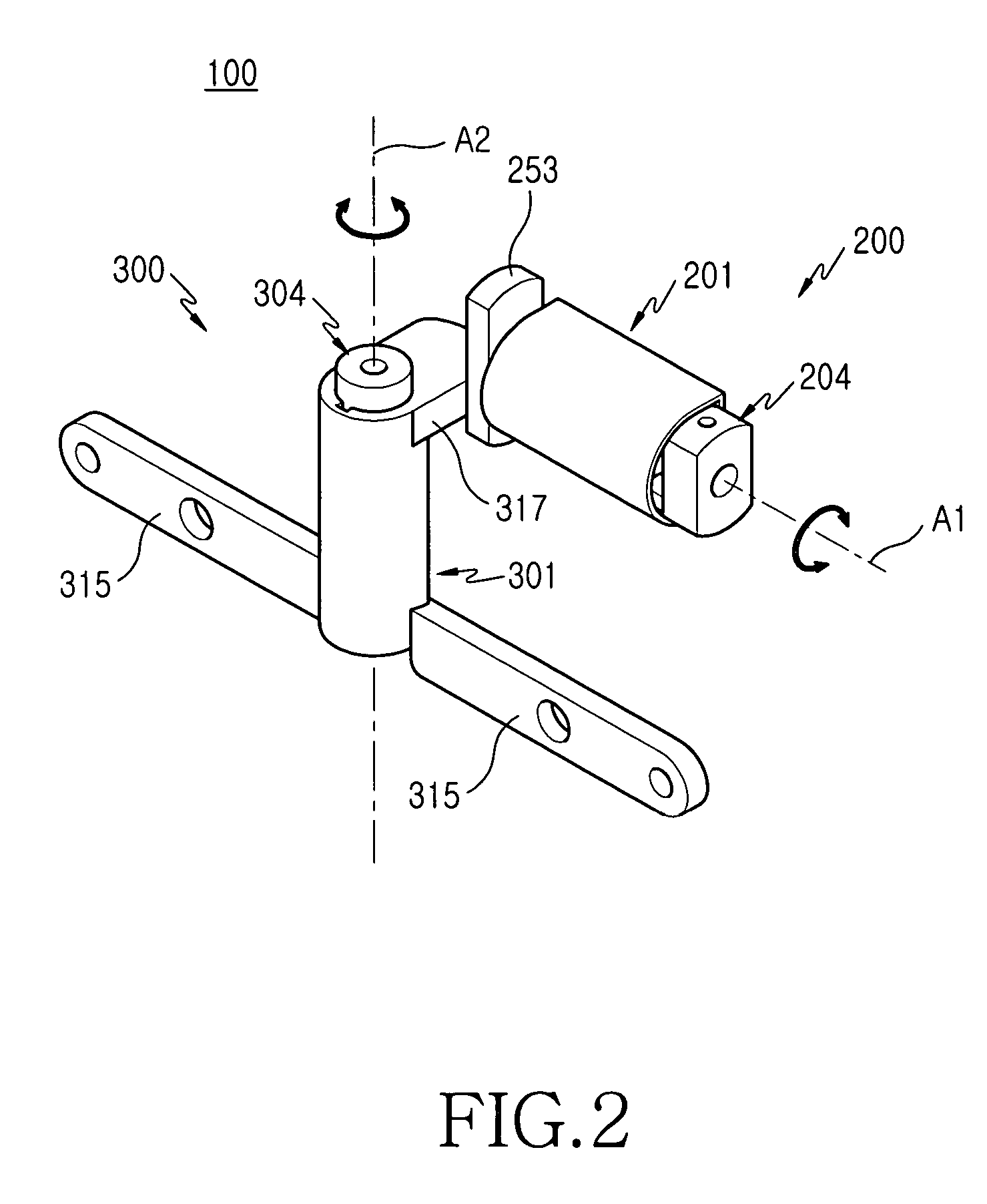 Rotary-type hinge device for a portable terminal