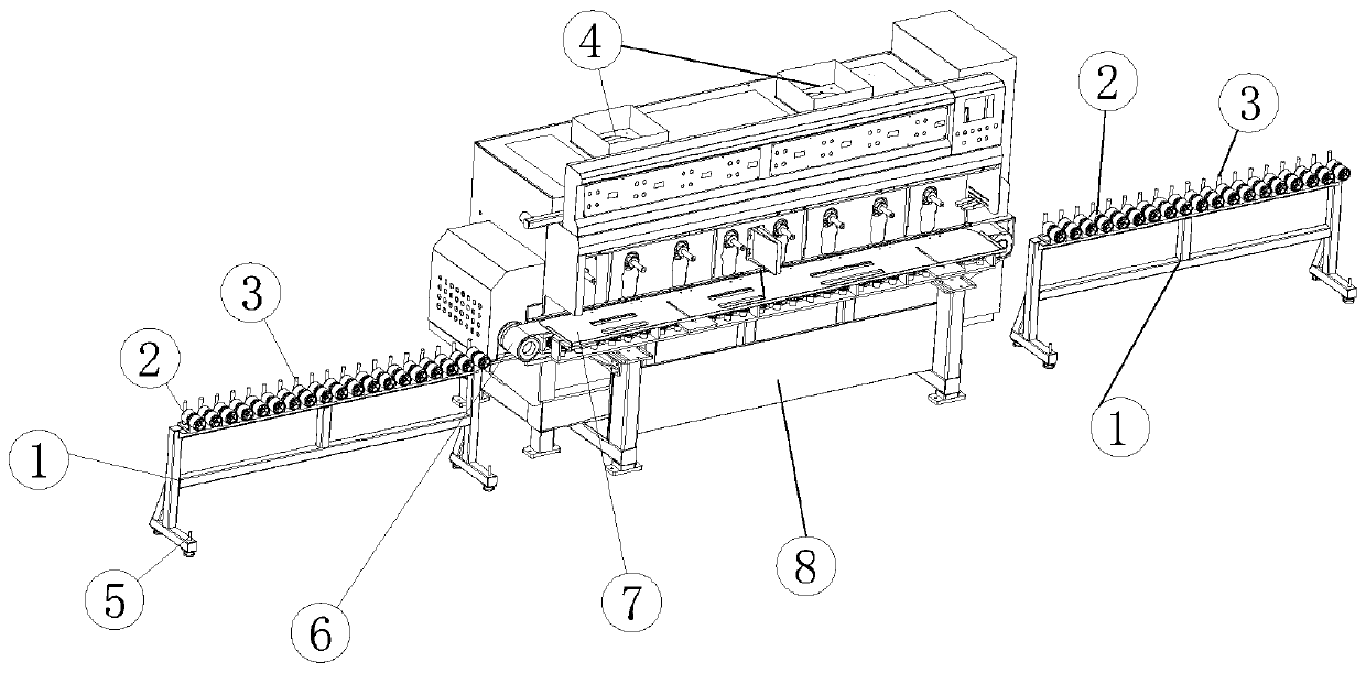 Triple-purpose multifunctional environment-friendly numerical control line moulding machine
