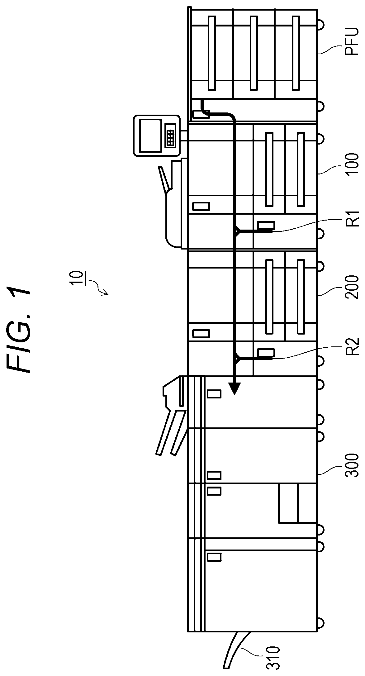 Image forming system, transport control method, and program