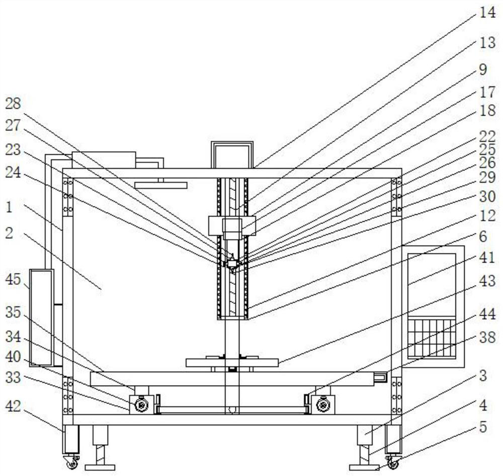 A kind of furniture tenon and tenon three-dimensional precision beveling equipment