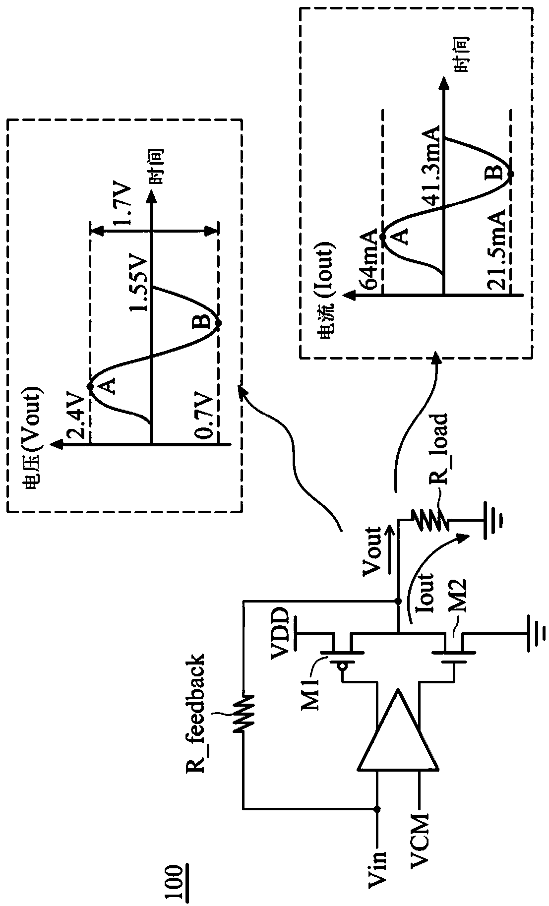 Amplifier circuit and output drive circuit thereof
