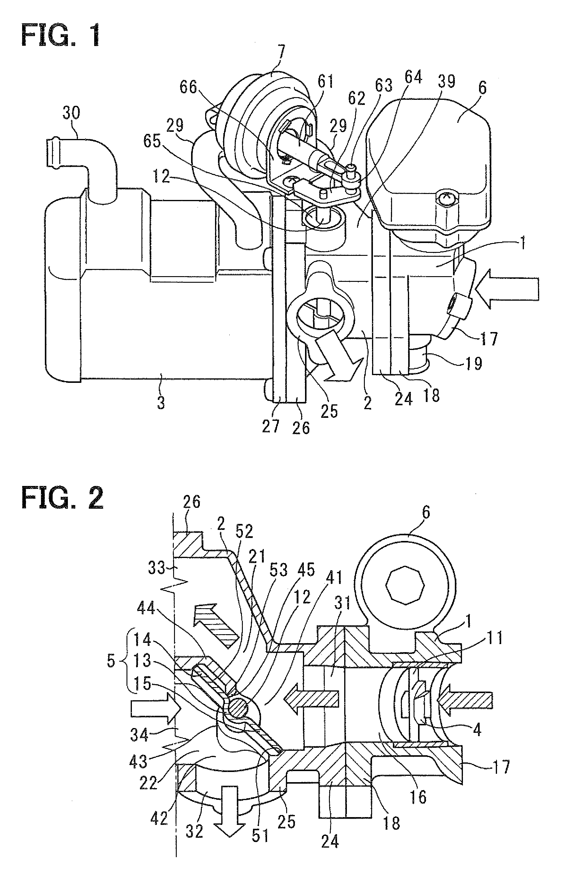 Exhaust gas switching valve