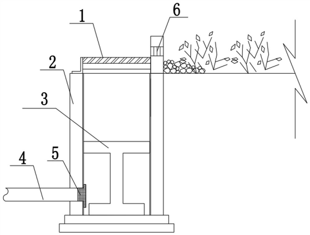 Initial-stage flow-abandoning gutter inlet for sponge city construction