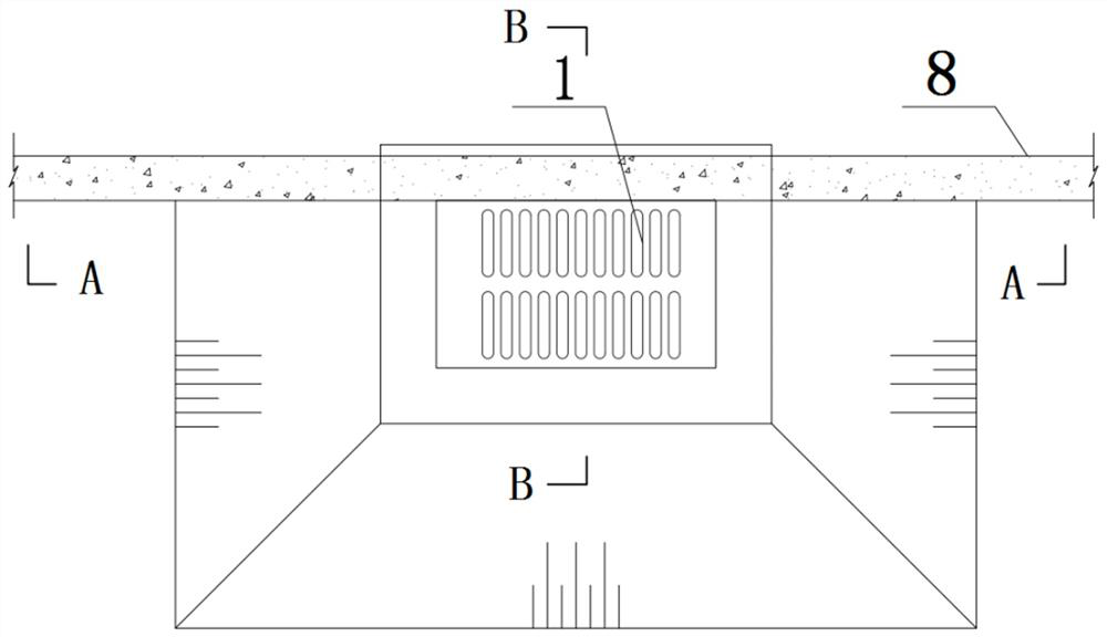 Initial-stage flow-abandoning gutter inlet for sponge city construction