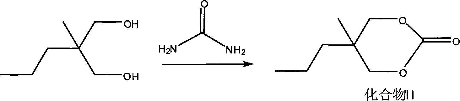 Method for synthesizing 5-methyl-5-propyl-1,3-dioxane-2-ketone and carisoprodol