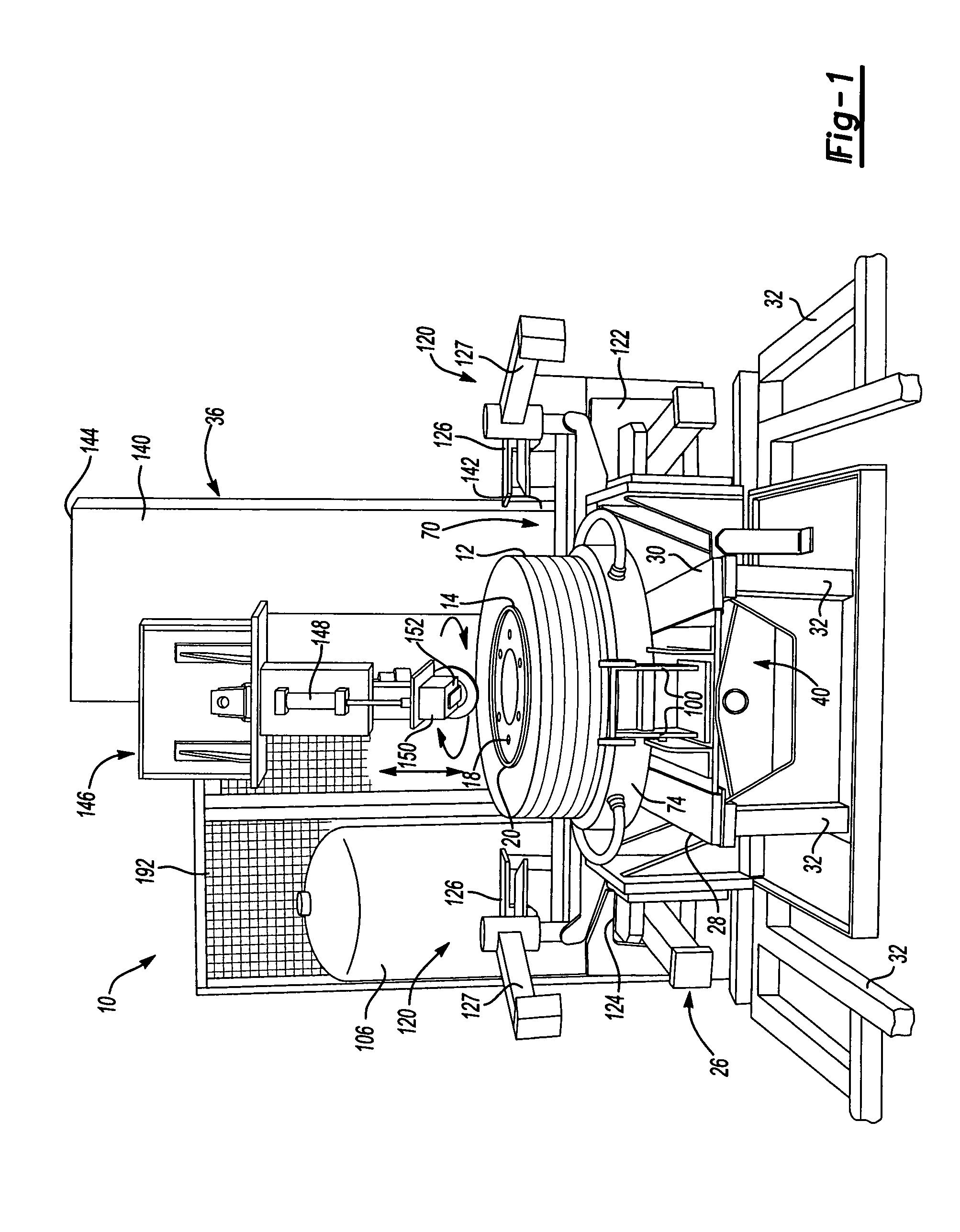 Apparatus for mounting and inflating a tire and wheel assembly