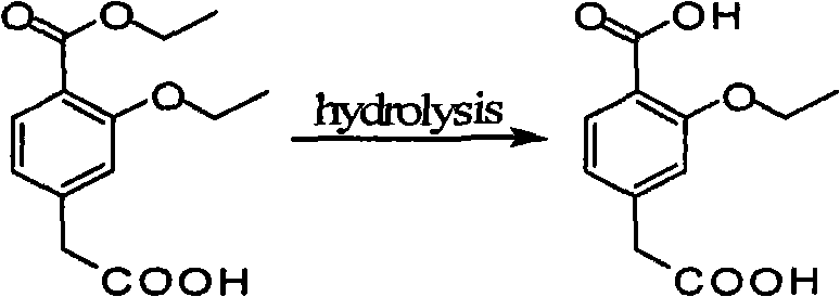 Preparation method of 3-ethyoxyl-4-carboxylphenylacetic acid