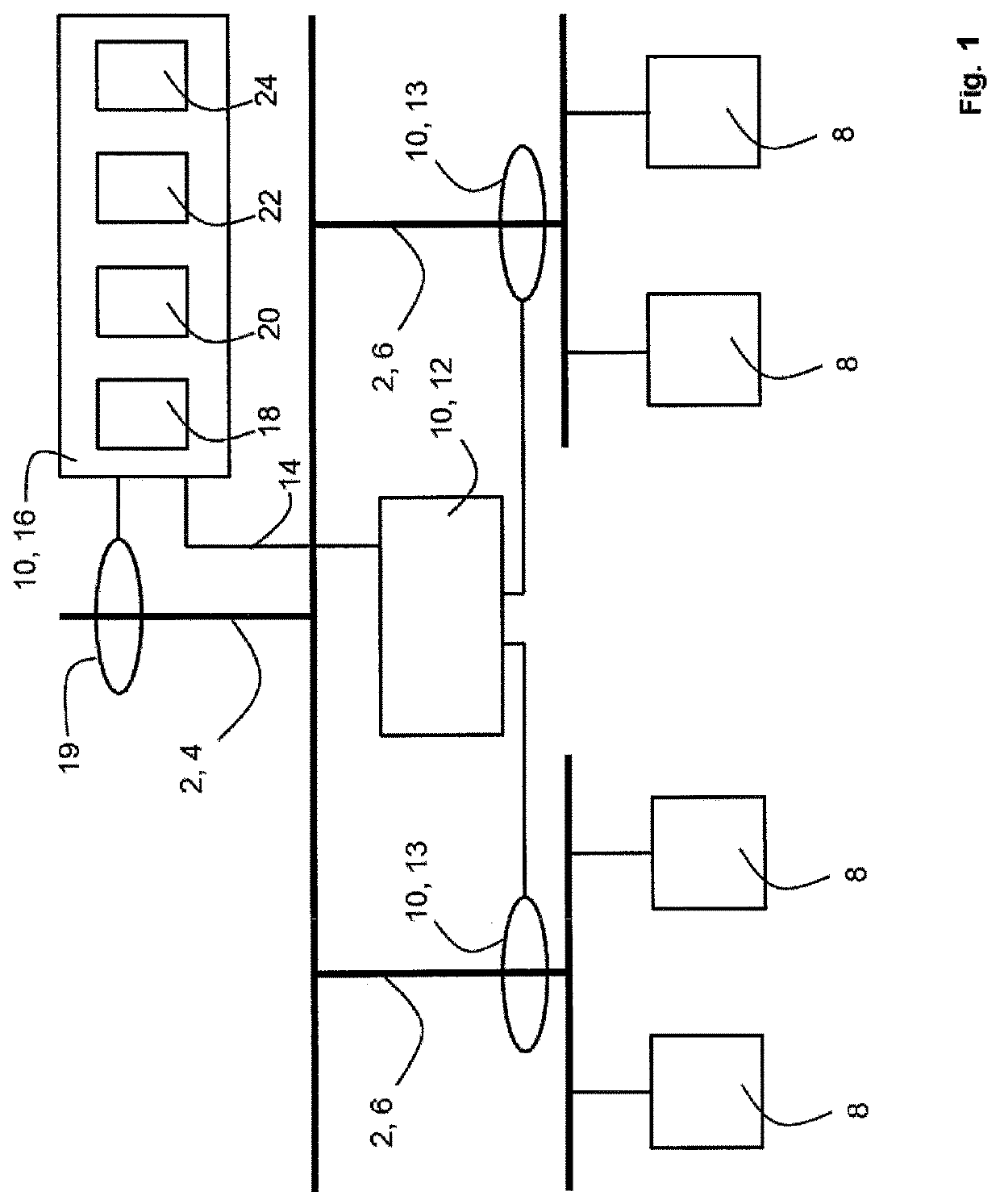 Method and device for localizing an insulation fault in an operating electrical equipment connected to a power supply system