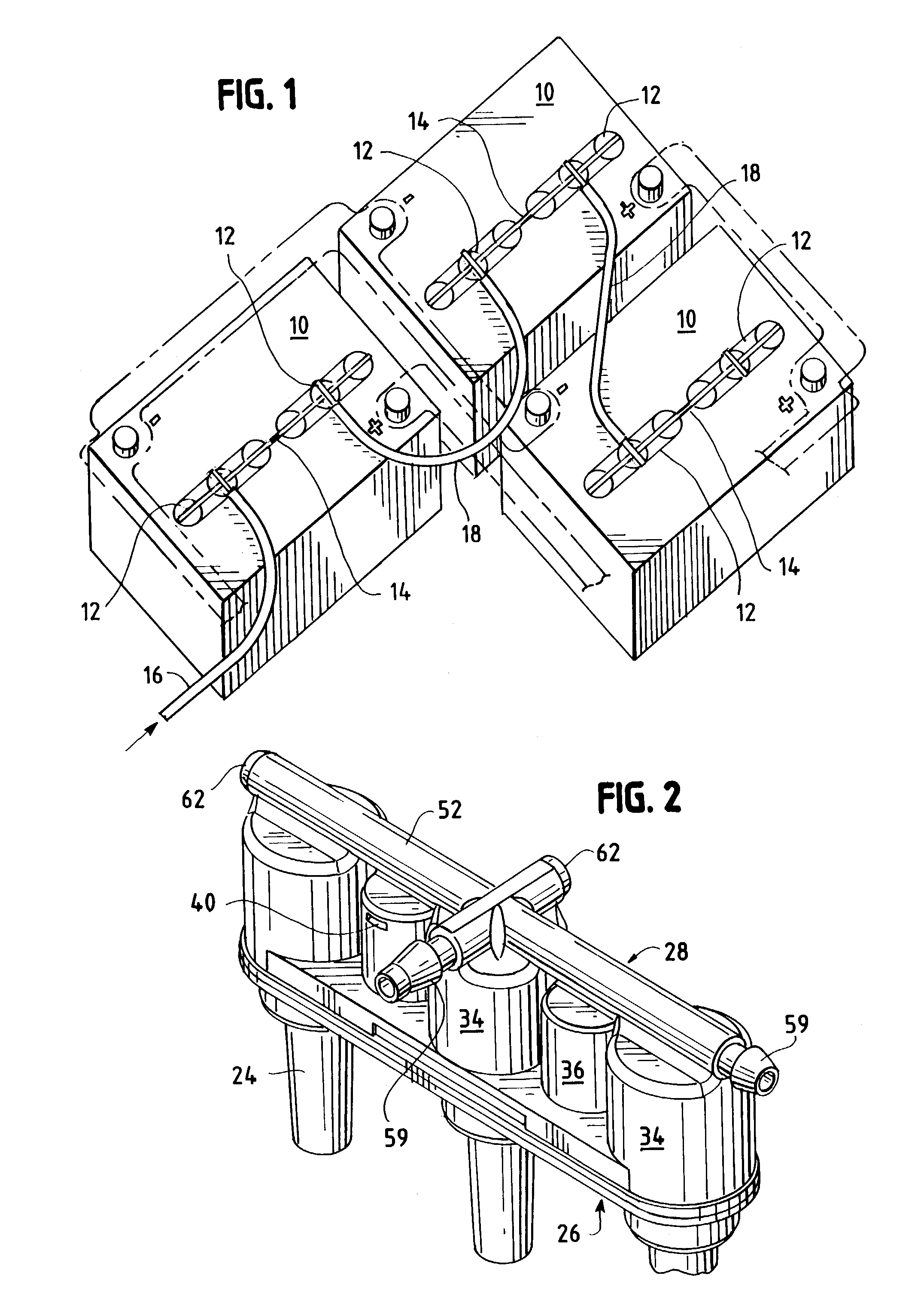 Single point watering apparatus for lead-acid battery