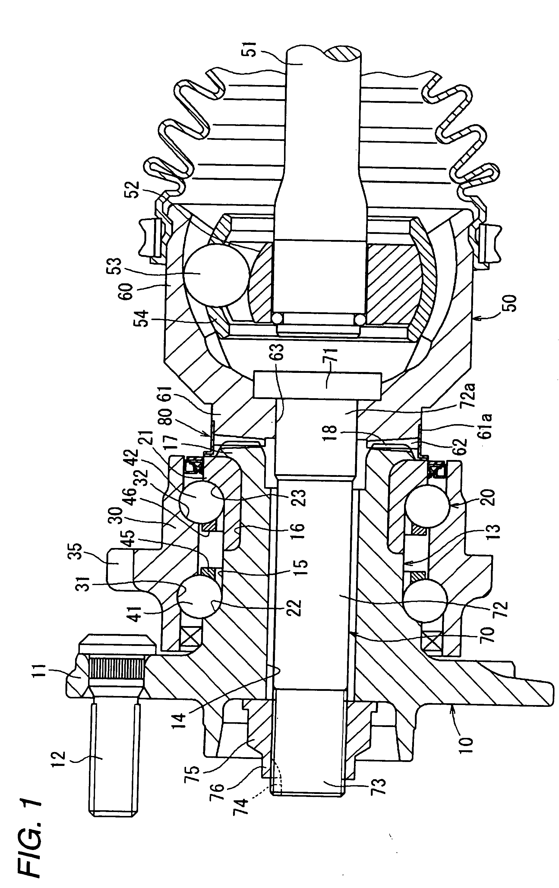 Wheel supporting device