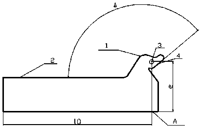 Method for measuring chute deformation of burden distribution of blast furnace