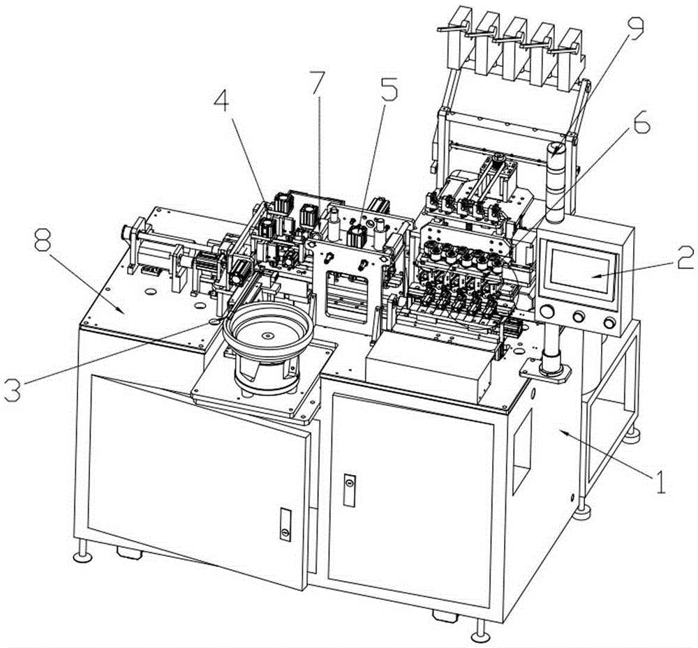 A kind of automatic inductance winding machine and its winding method