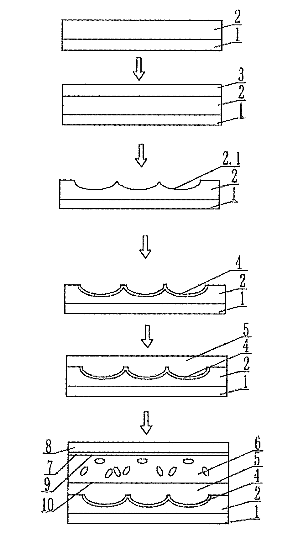 Method for producing 2D/3D switchable integral imaging liquid crystal cell, and liquid crystal cell