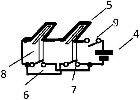 Method for driving children from playing with socket through heating metal sheet