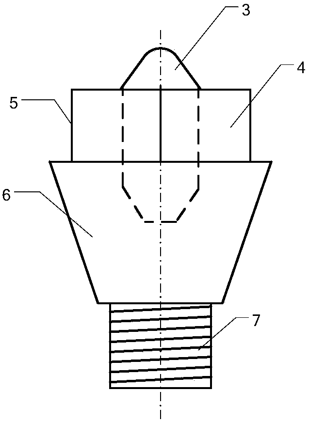 Discharge electrode head of a high-power underwater plasma strong sound source