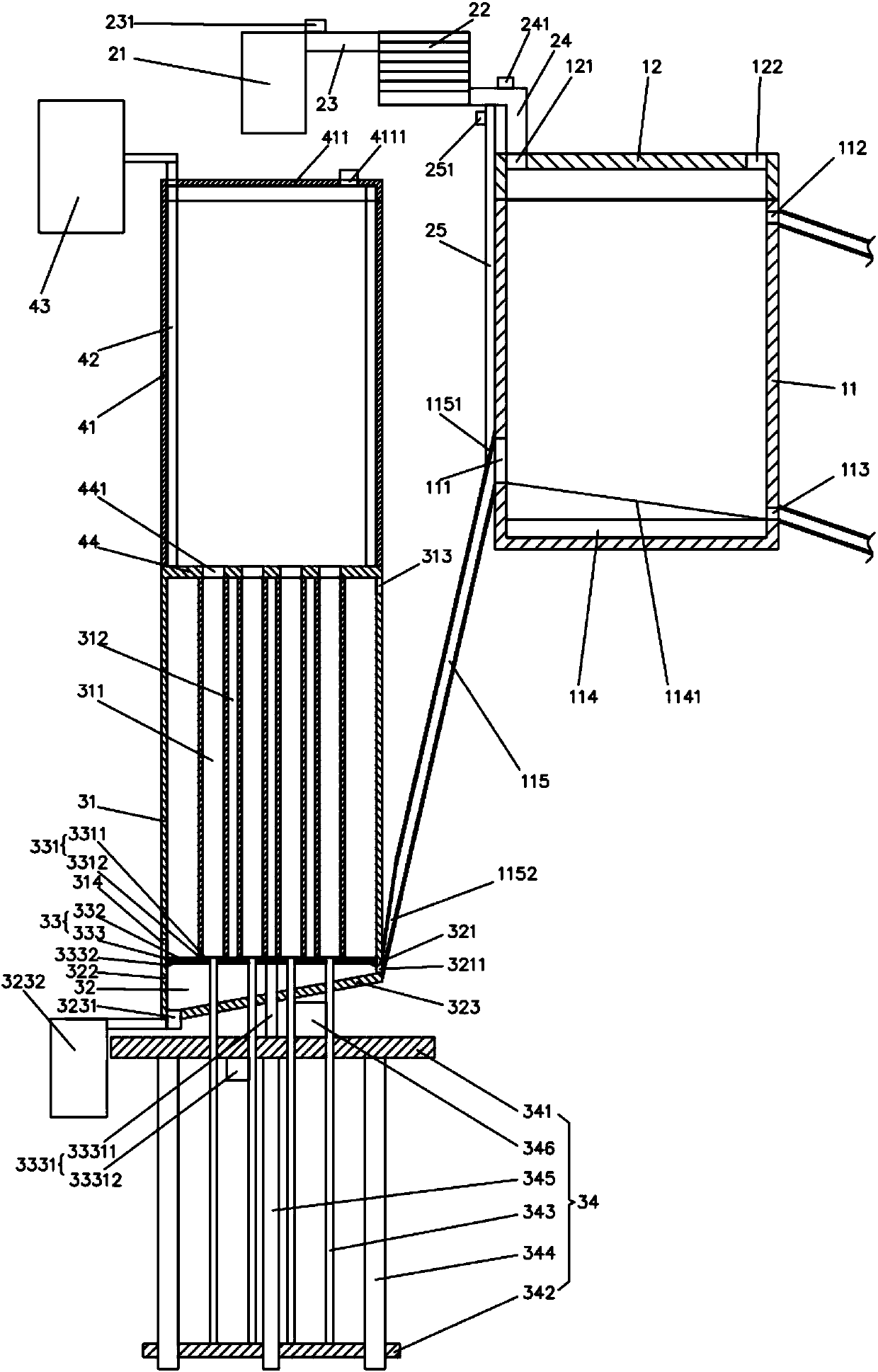 Smelting equipment for fusion casting of aluminum rod applied to aluminum profile