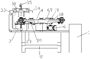 Continuous multi-station curved glass milk bottle body moulding machine