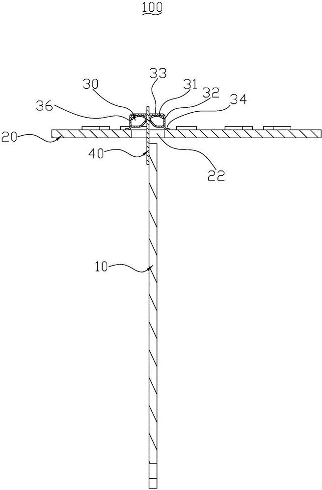 LED lamp electric connection structure