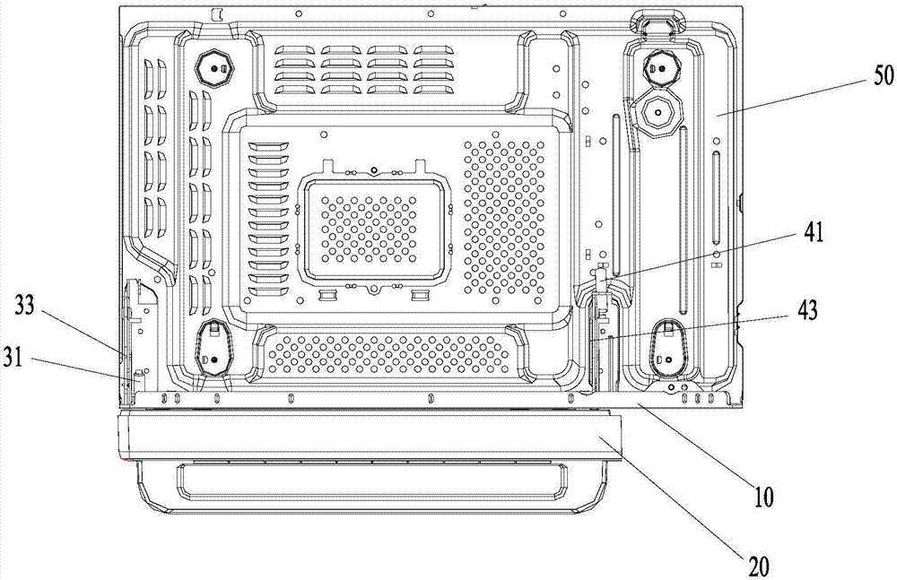 Lower sliding door installing structure and cooking utensils