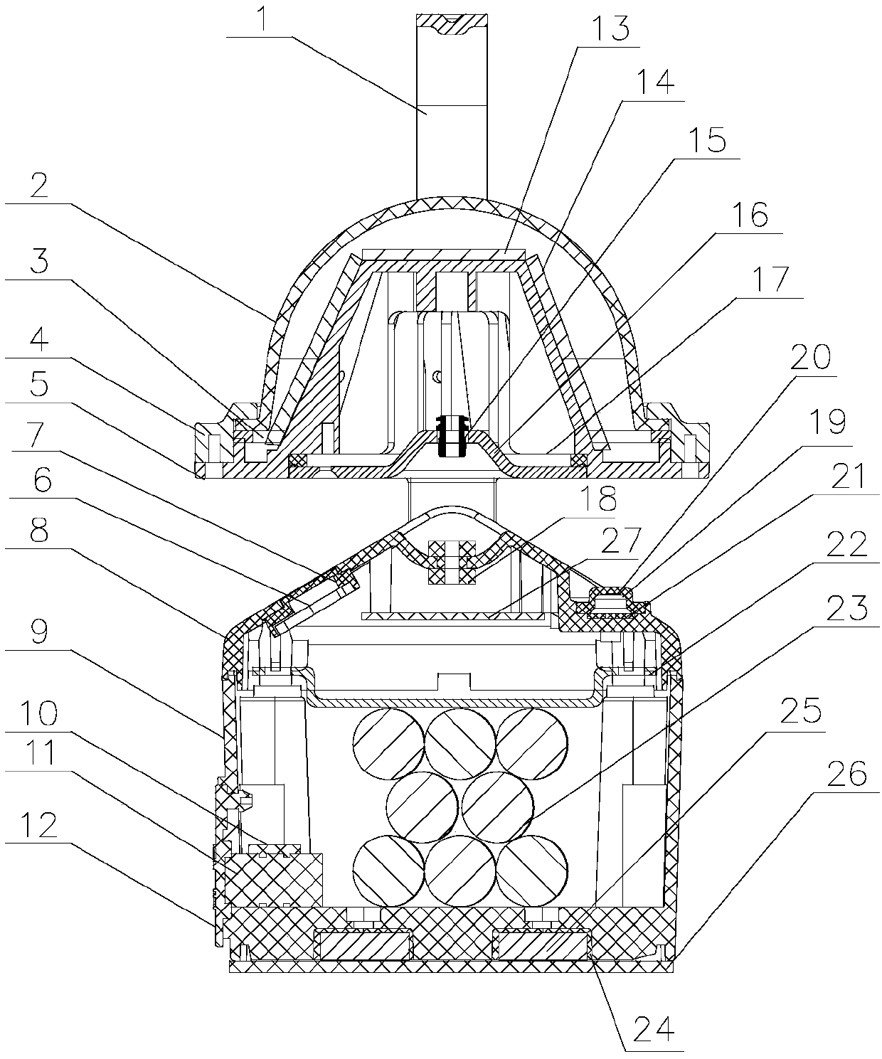 Portable anti-explosion work lamp