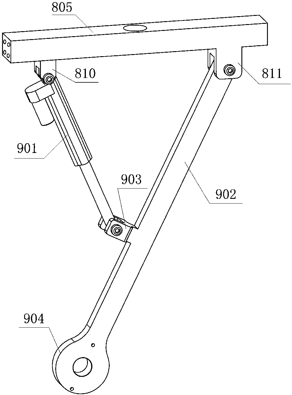 A four-legged wheeled mobile robot