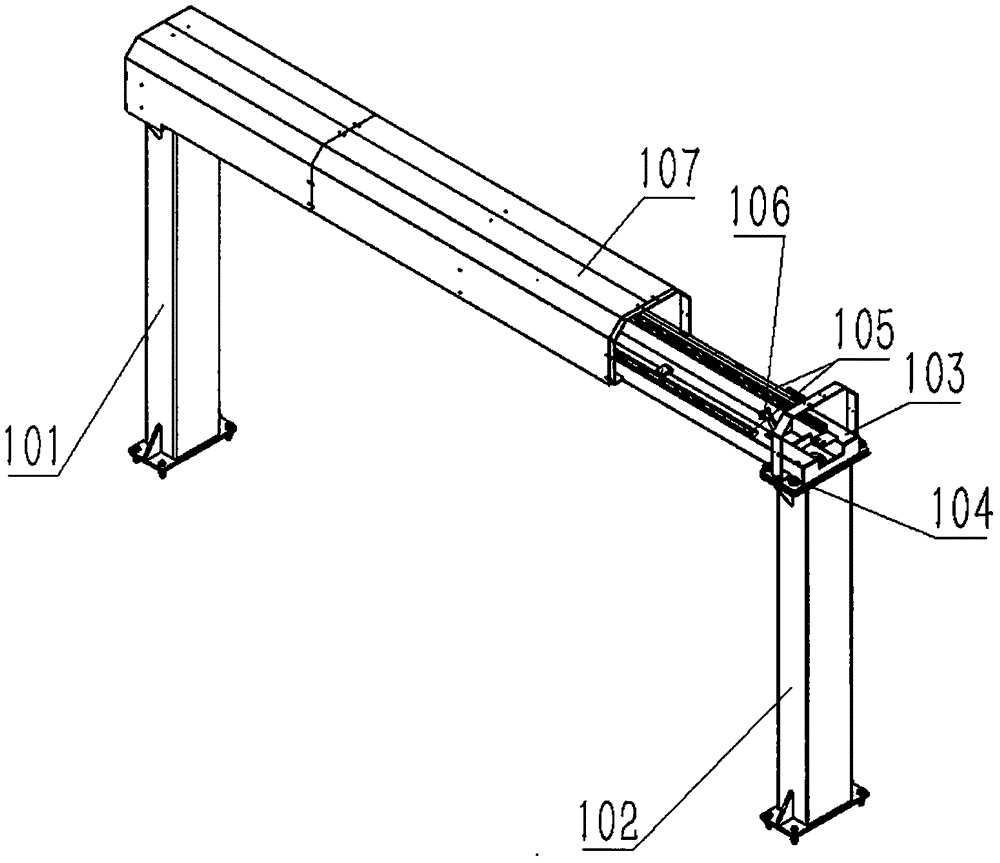 Portal frame type automotive headlamp detection equipment