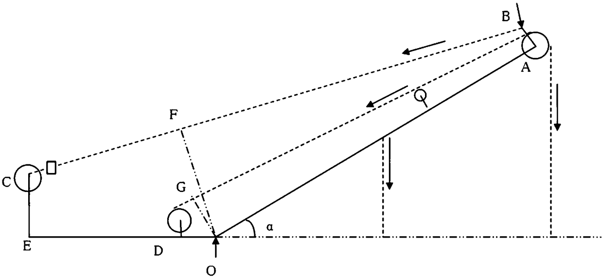 Weighing method based on force acquisition from amplitude varying steel wire rope