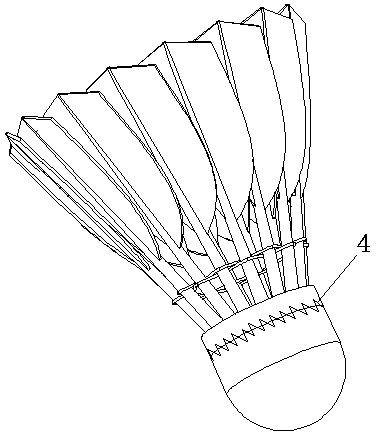 Novel badminton and manufacturing method thereof
