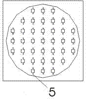 Packaging method for flexible-graphite-flake substrate LED