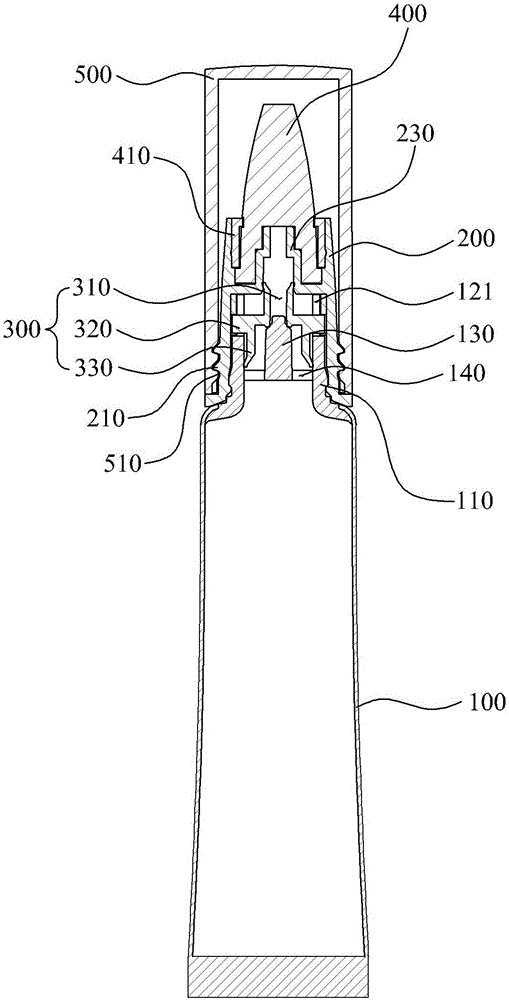 Rotary open/close-type tube container