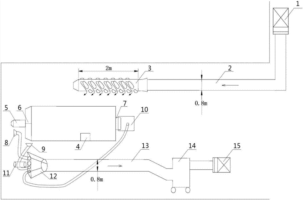 Dust removing system for fully-mechanized coal mining workface