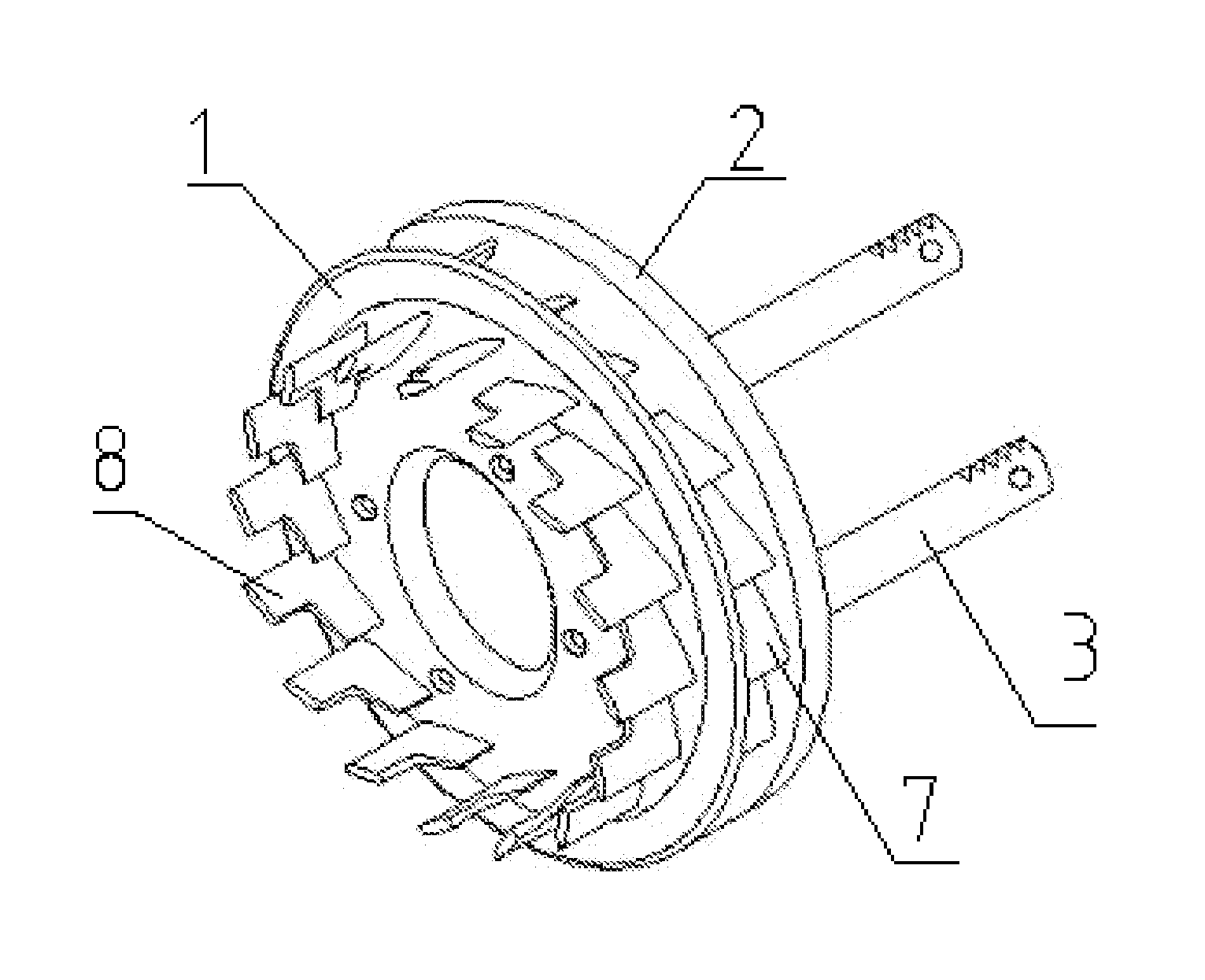 Turbocharger with a double-vane nozzle system