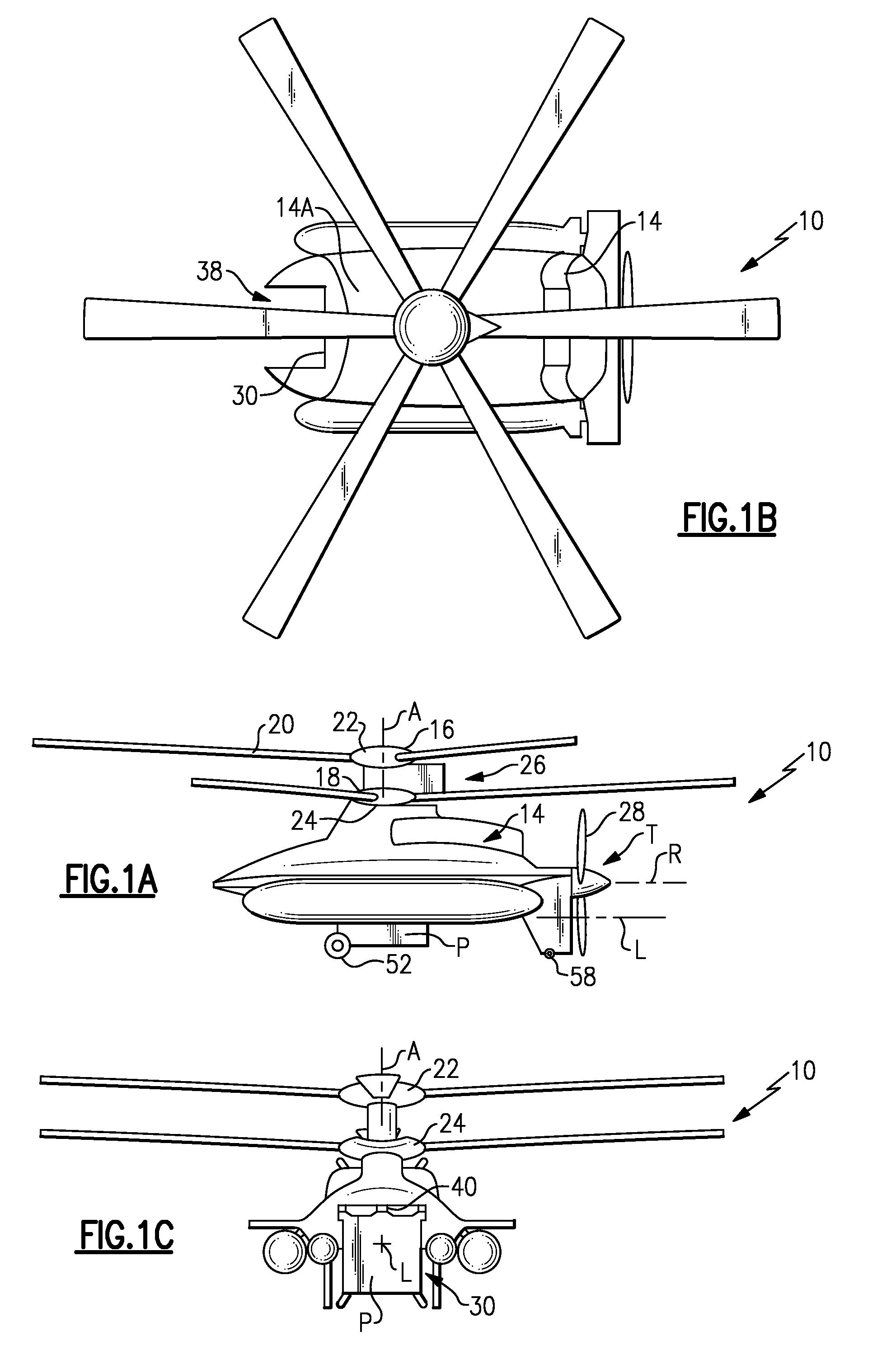 Aerodynamic integration of a payload container with a vertical take-off and landing aircraft