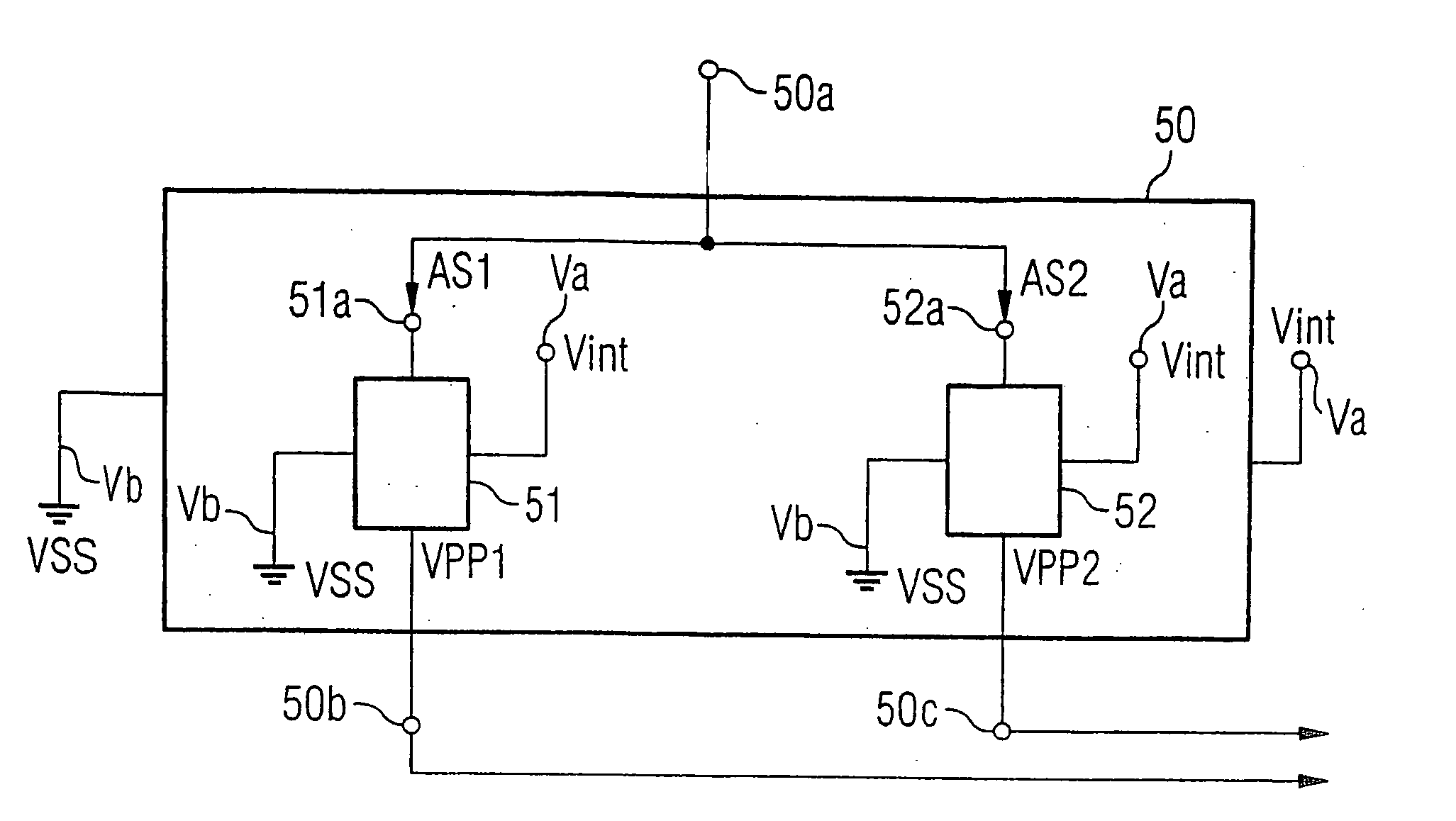 Integrated semiconductor memory with temperature-dependent voltage generation