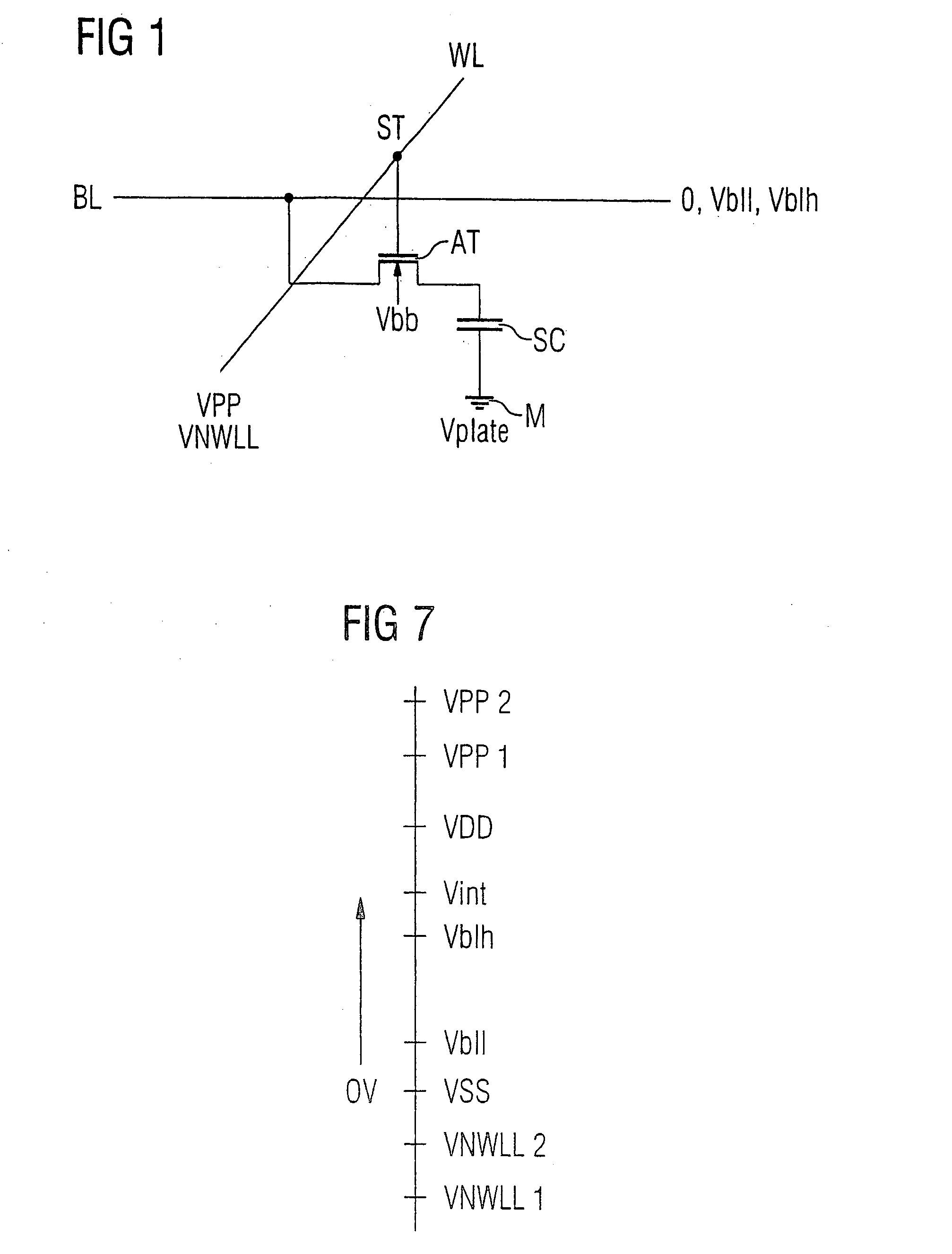 Integrated semiconductor memory with temperature-dependent voltage generation