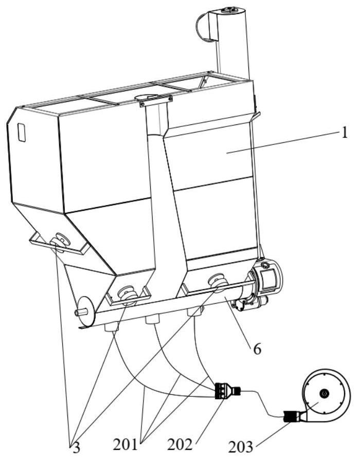 Seed Clearing Device for Granary Combine Harvester in Community