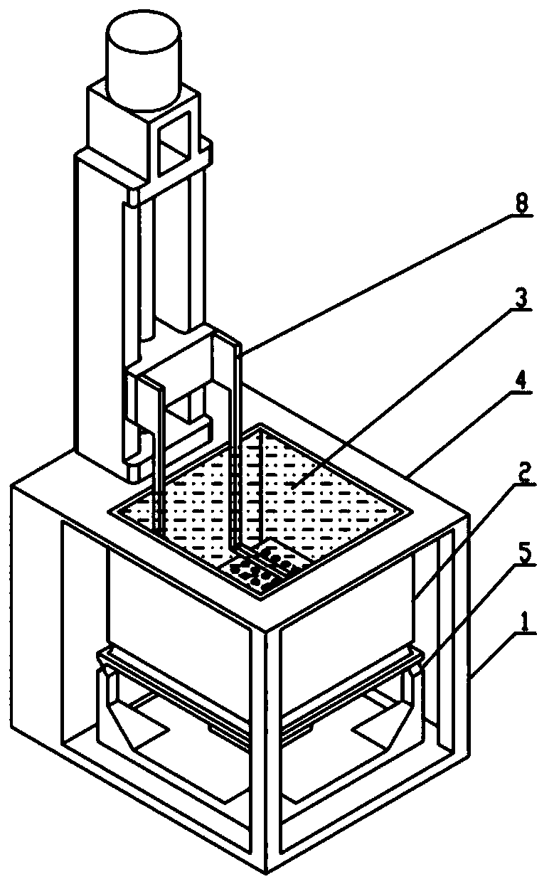 High-frequency shearing light curing three-dimensional forming device and method