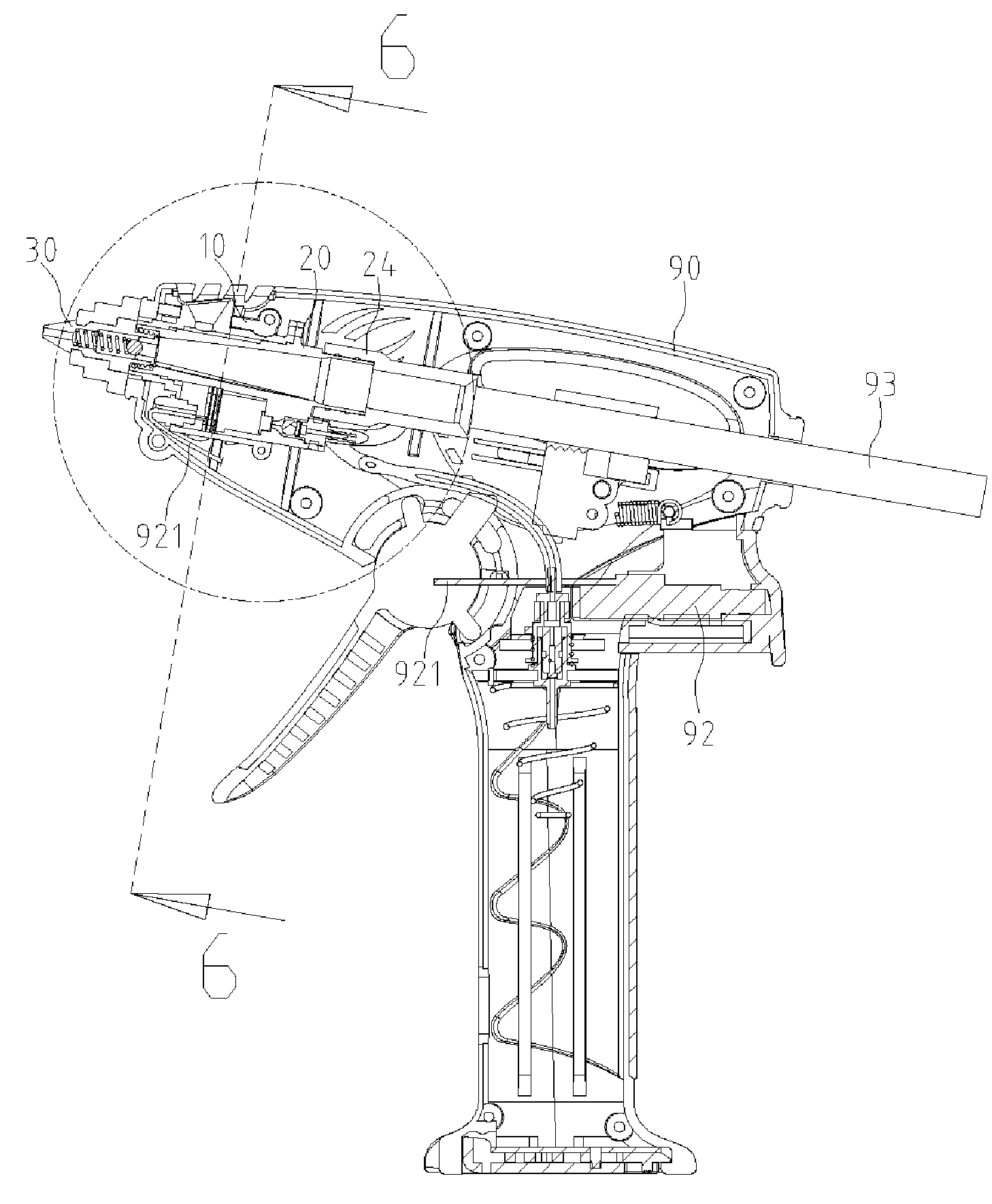 Gas-powered glue gun