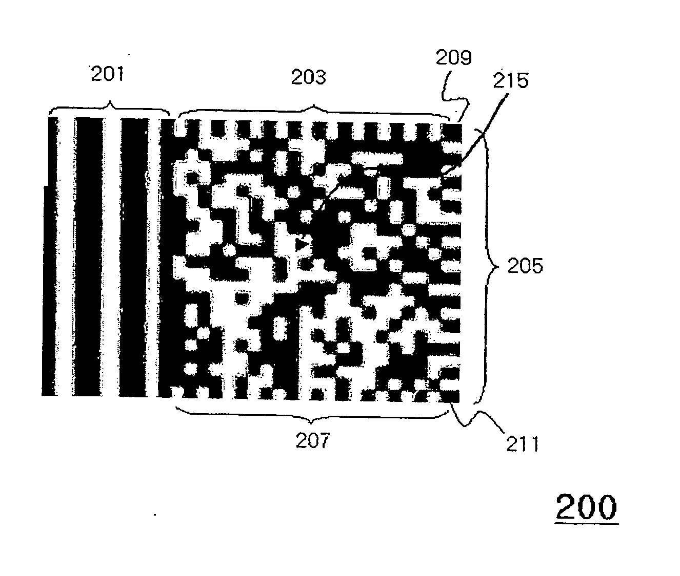 Two-dimensional code having superior decoding property which is possible to control the level of error correcting codes, and method for encoding and decoding the same