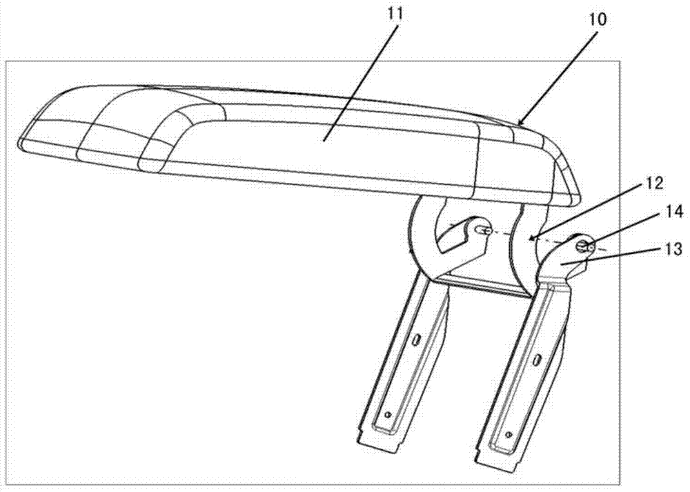 Armrest device for auxiliary instrument panel of vehicle