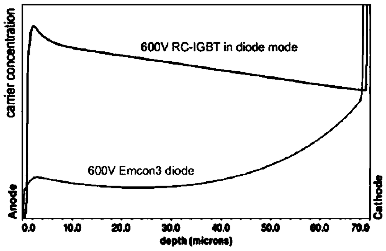 A reverse-conducting insulated gate bipolar transistor structure and preparation method thereof