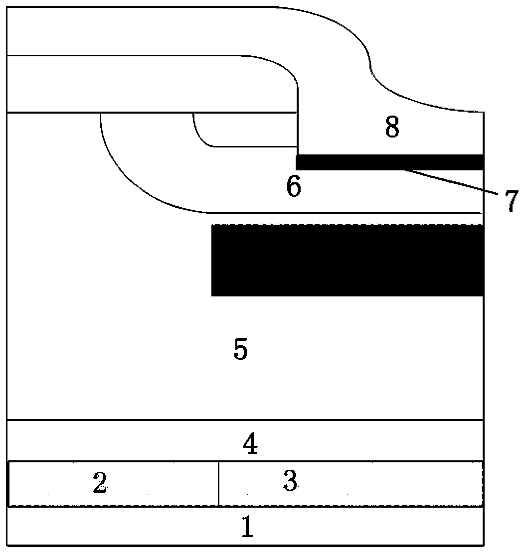 A reverse-conducting insulated gate bipolar transistor structure and preparation method thereof