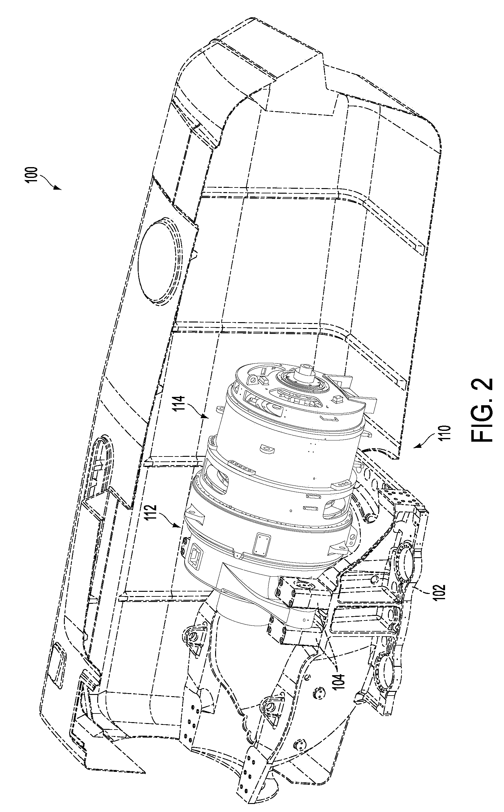 System and assembly for power transmission and generation in a wind turbine
