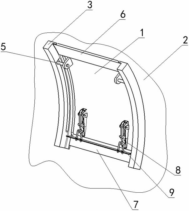 Small quick-release waterproof cabin door