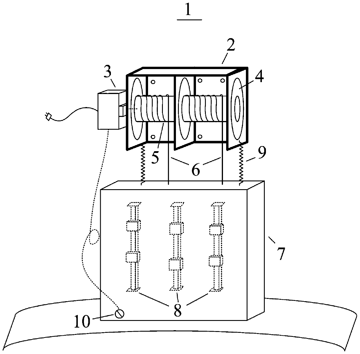 Domestic range hood safety lifting frame and implement method thereof