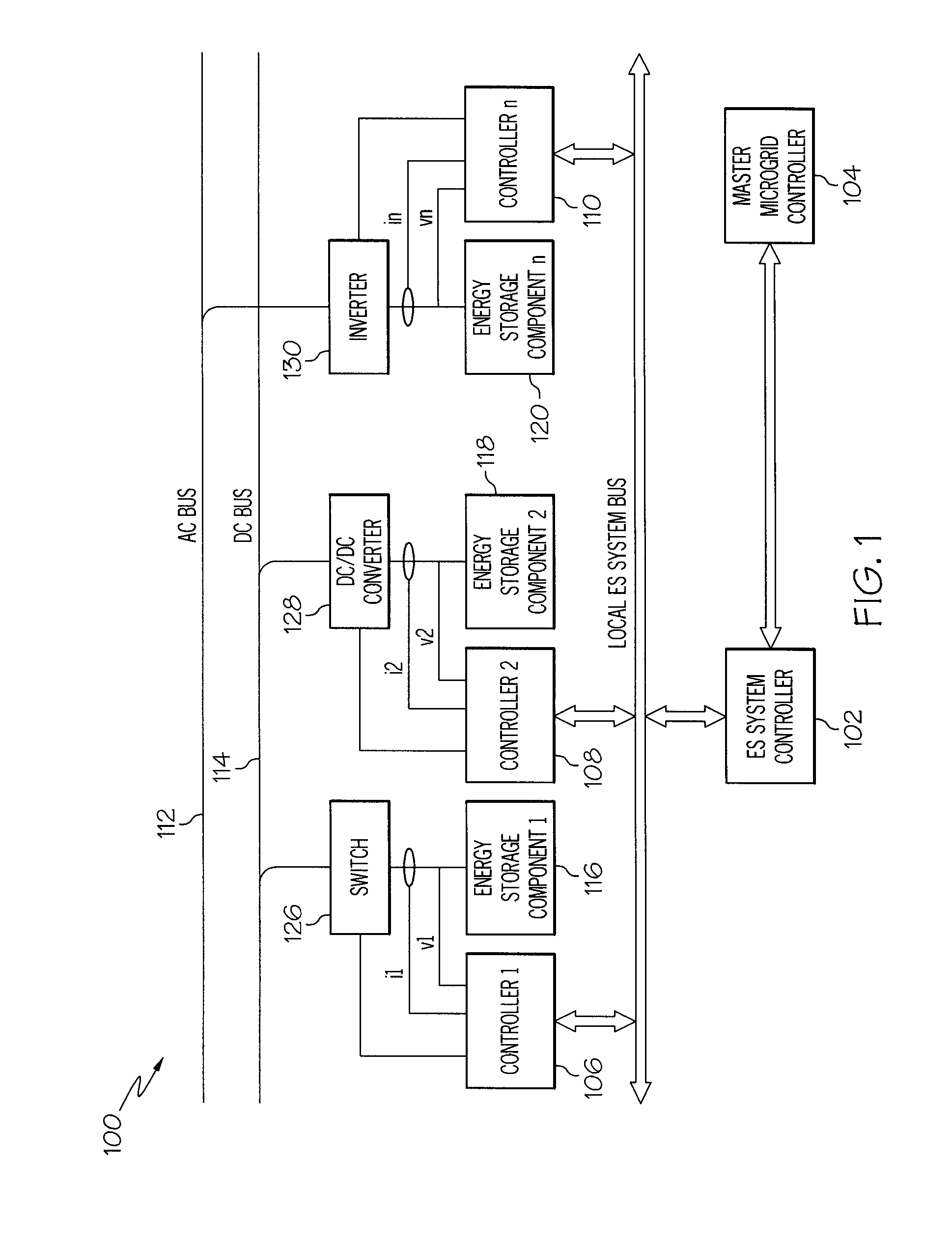 Method and apparatus for effective utilization of energy storage components within a microgid