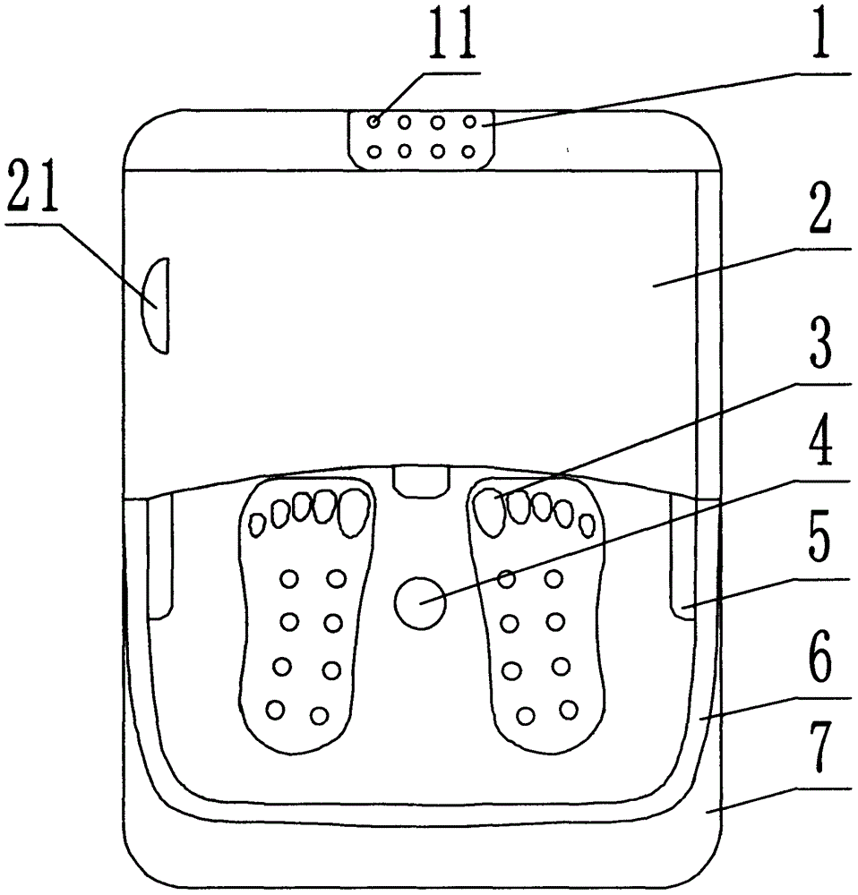 Diabetic foot therapy apparatus and working method thereof